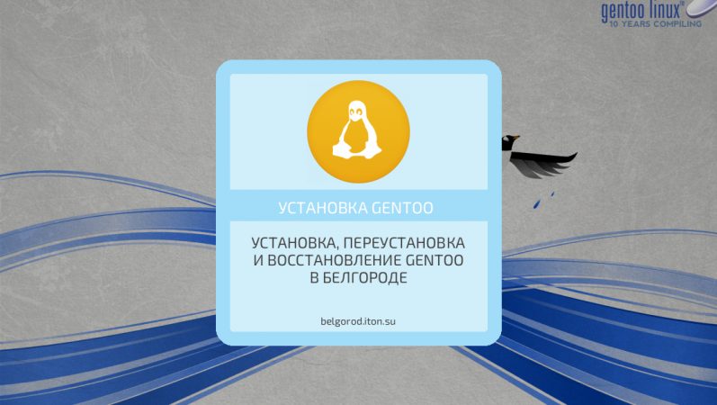 Установка, переустановка и восстановление Gentoo в Белгороде